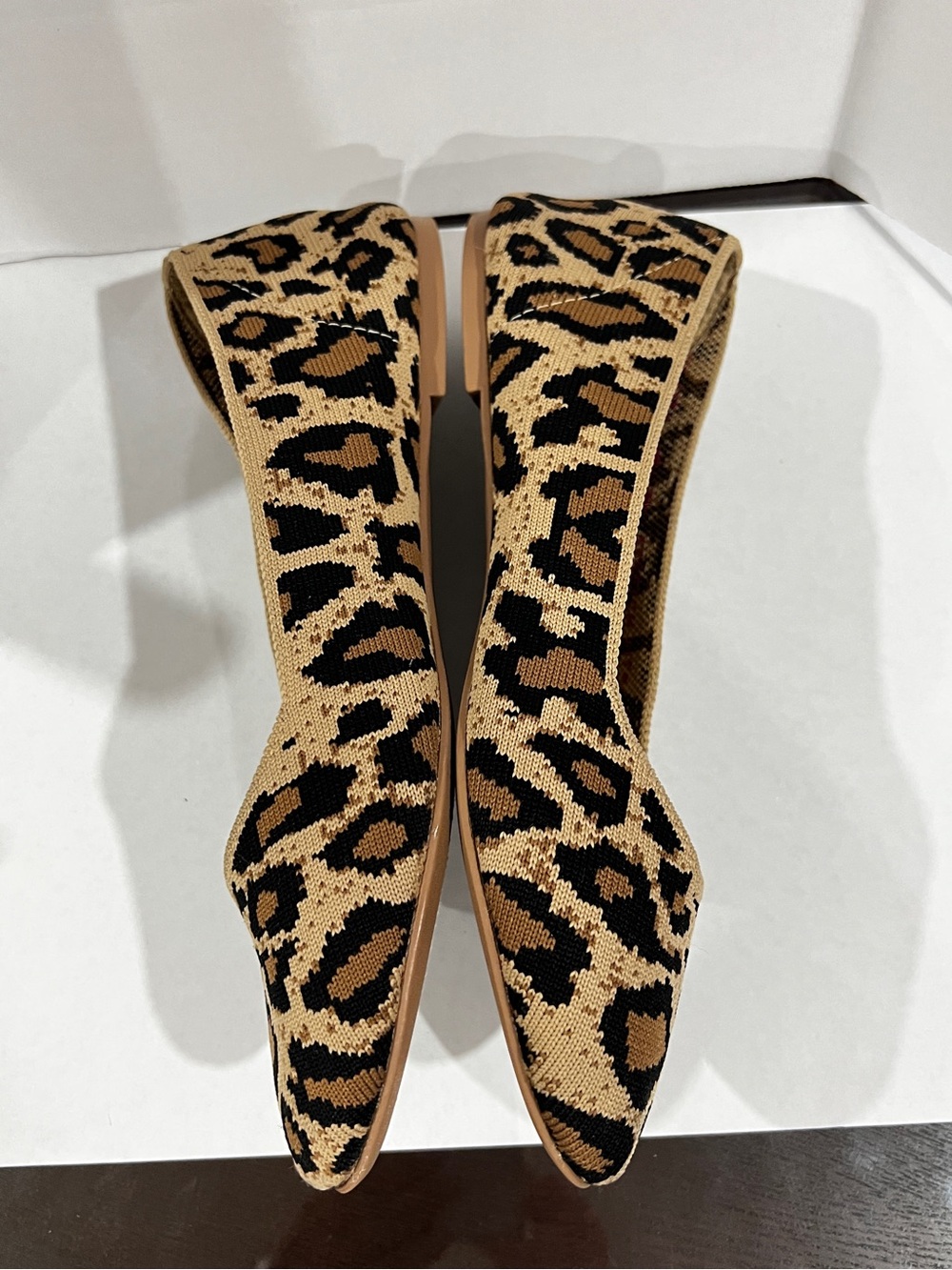 Skechers Animal Print Washable Knit Slip-On Cleo Claw-Some Flat Shoes Size 8 - Picture 5 of 12
